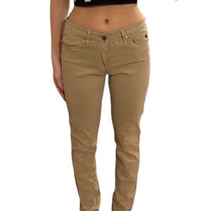 AG the prima mid rise cigarette khakis